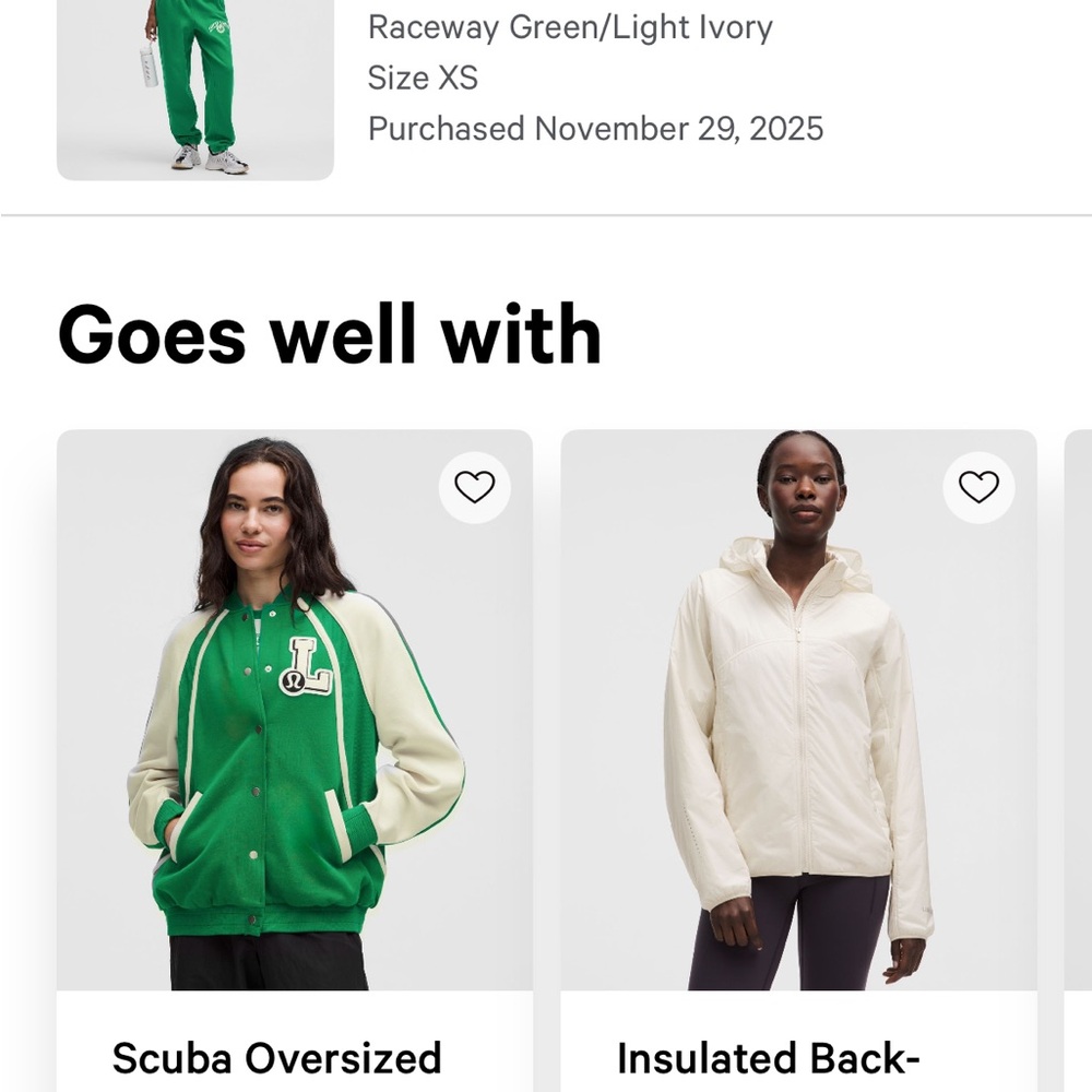 Lululemon Raceway Green Scuba Sweatpants - Picture 2 of 5